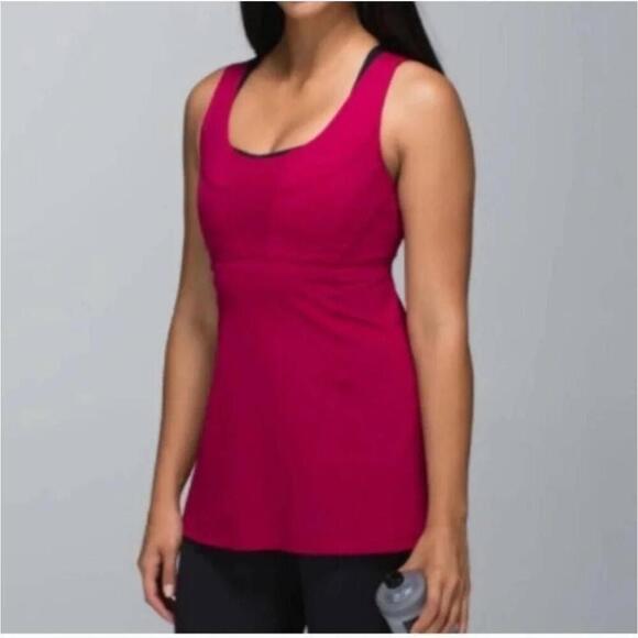 Lululemon Wrappers Delight Tank Bumble Berry Racerback Top Size 6 - Picture 8 of 9